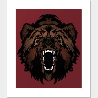 One FEIRCE Grizzly Bear Posters and Art